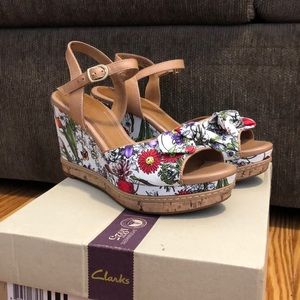 Amelia Joyce floral wedges